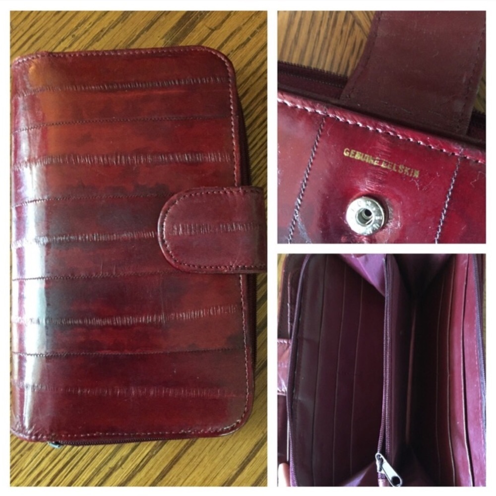 Vintage Eel Skin Wallet & Lipstick Holder - Picture 4 of 8
